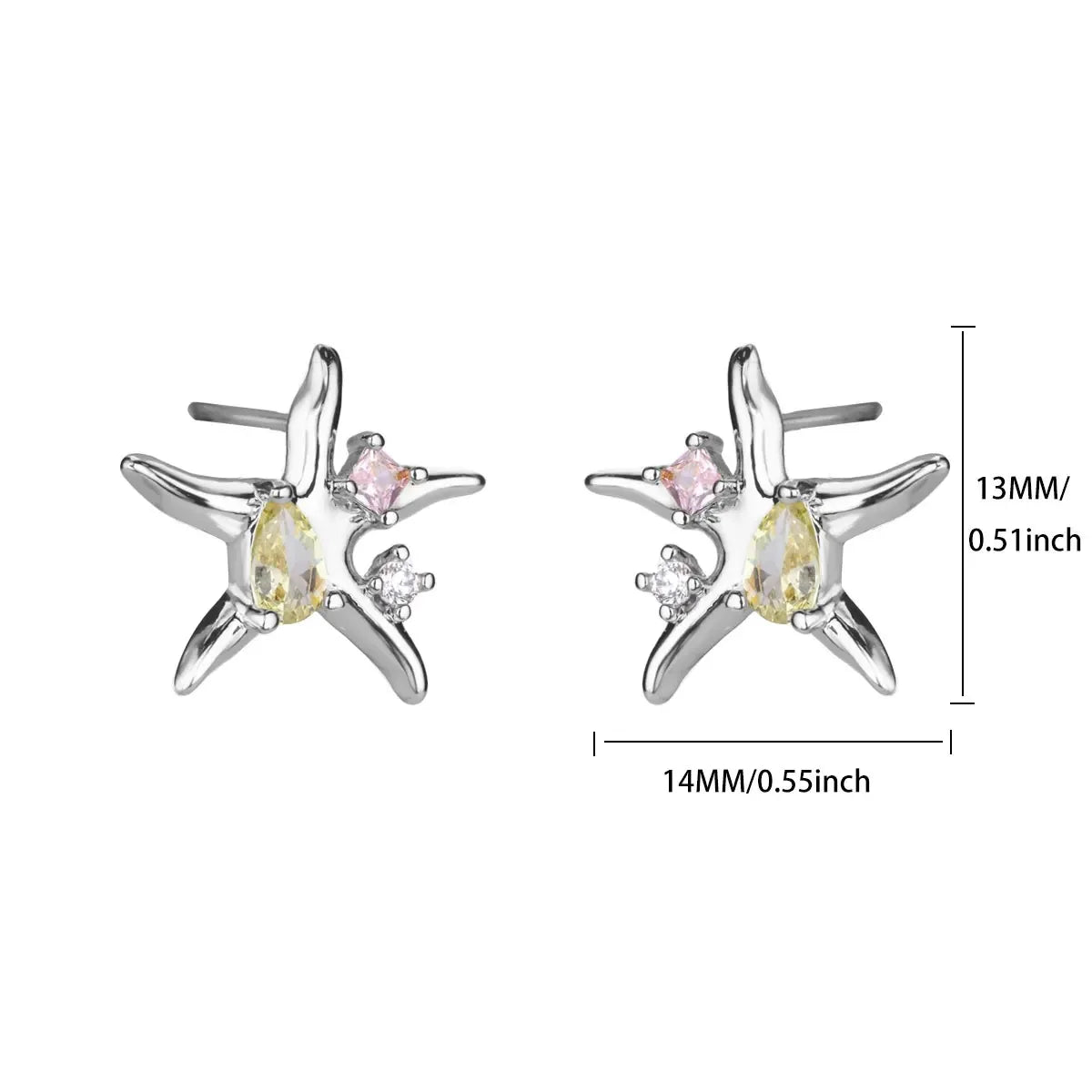 Vintage Summer Starfish Stainless Steel Stud Earrings for Women Simple Star Shell Earrings Stud Ocean Party Jewelry Gift 2025
